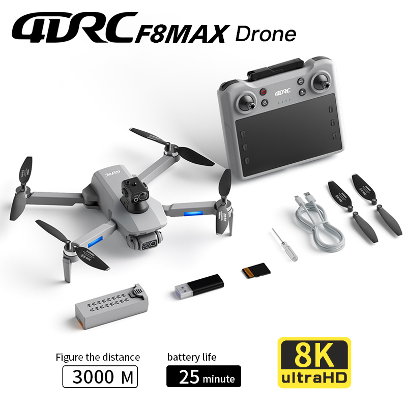 Drone Kit Professional - Dron F8 MAX GPS Profesjonalny z