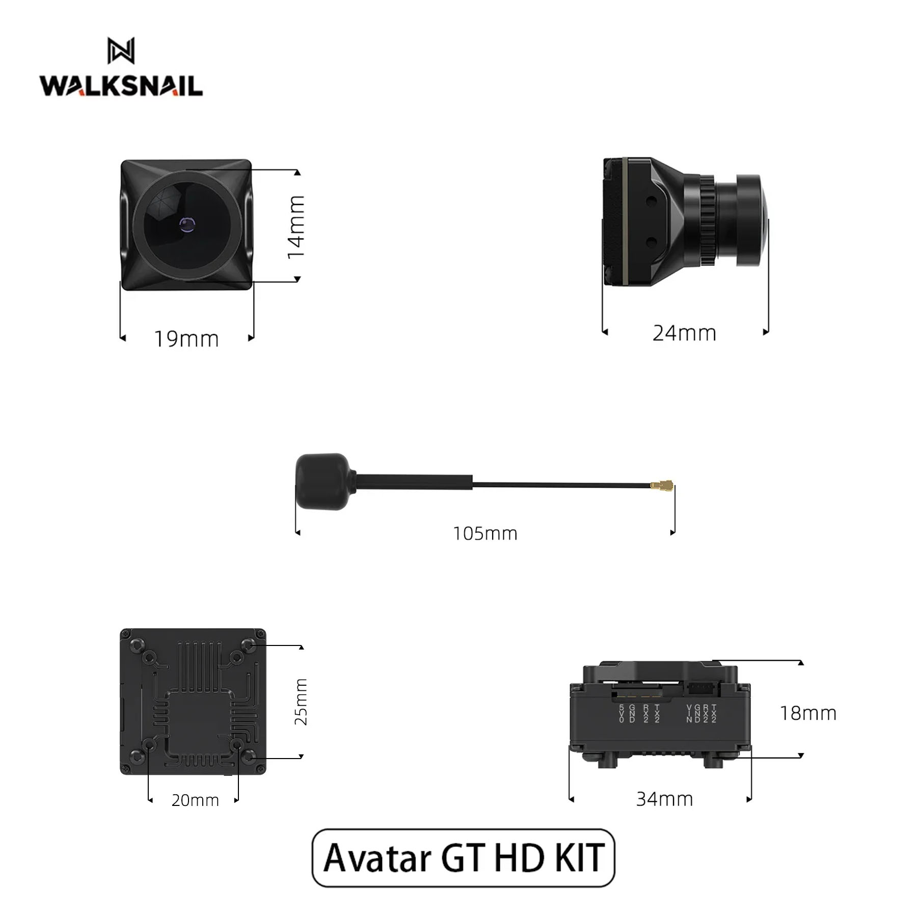 Walksnail Avatar GT HD KIT 2W  – Drone Kit With Camera recenzja i cena